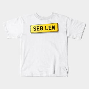 SE8 LEW Lewisham Number Plate Kids T-Shirt